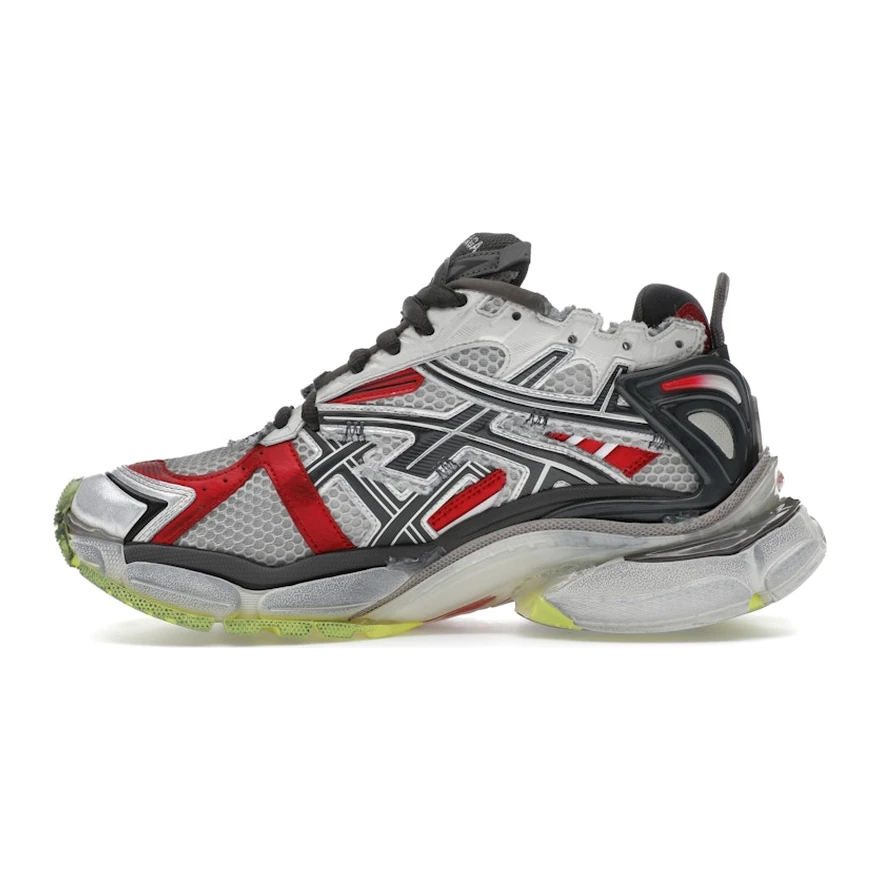 Balenciaga Runner Black White Red Neon Yellow, profil intérieur