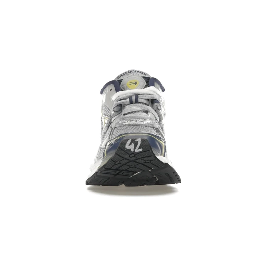 Balenciaga Runner White Blue Yellow, vue de face