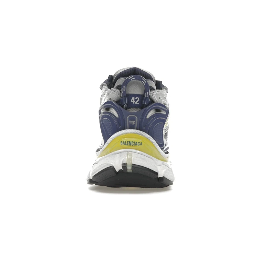 Balenciaga Runner White Blue Yellow, vue arrière