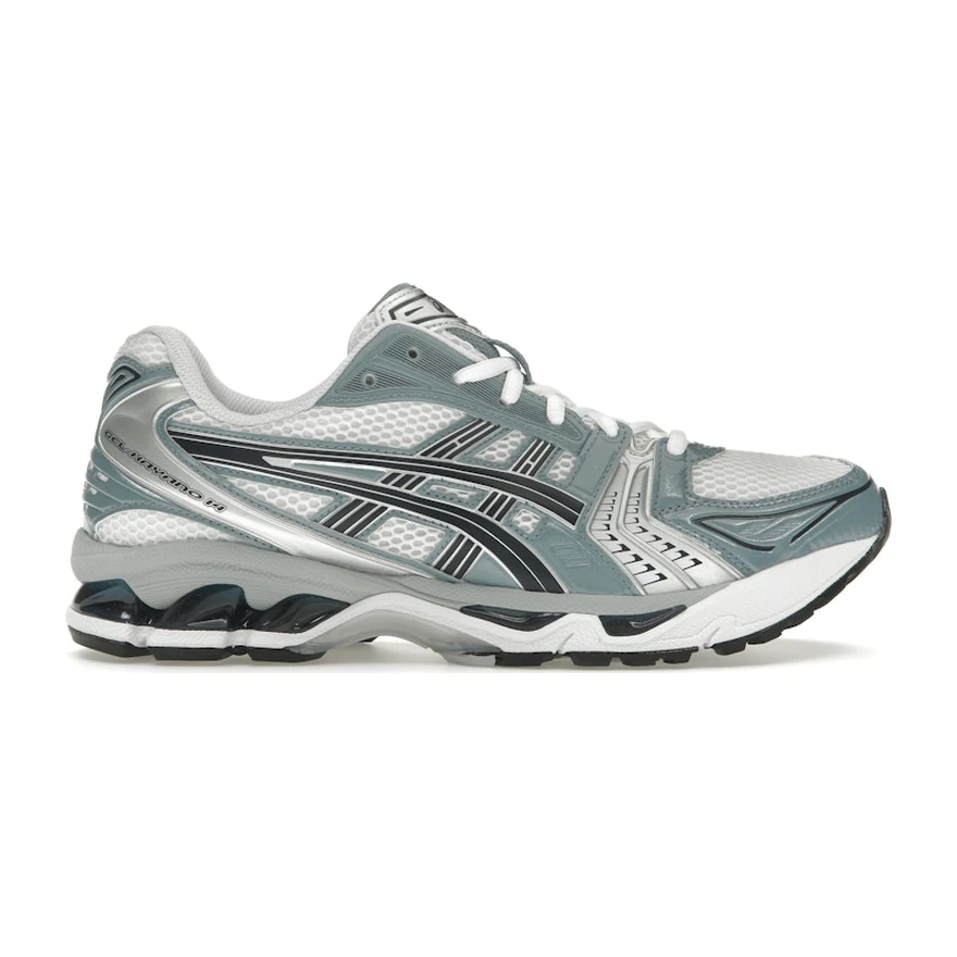 Asics Gel-Kayano 14 White Fjord Grey, profil extérieur