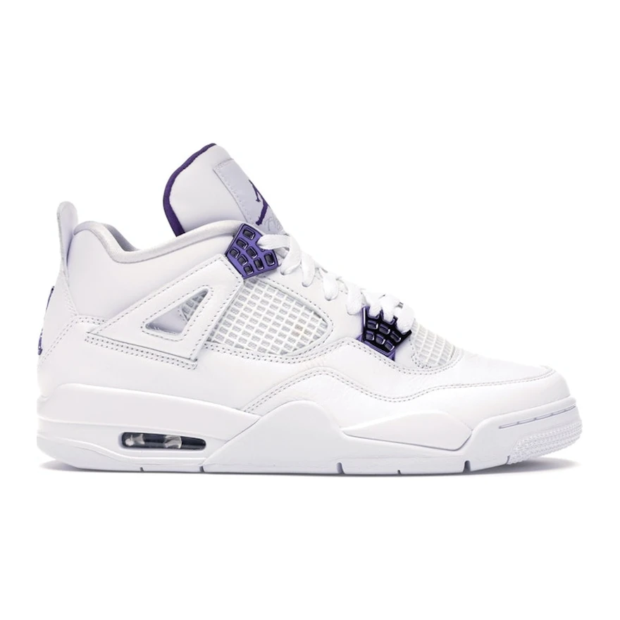 Air Jordan 4 White Court Purple, profil extérieur