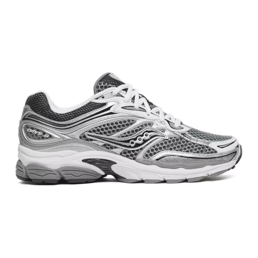 Saucony ProGrid Omni 9 Grey Silver Black
